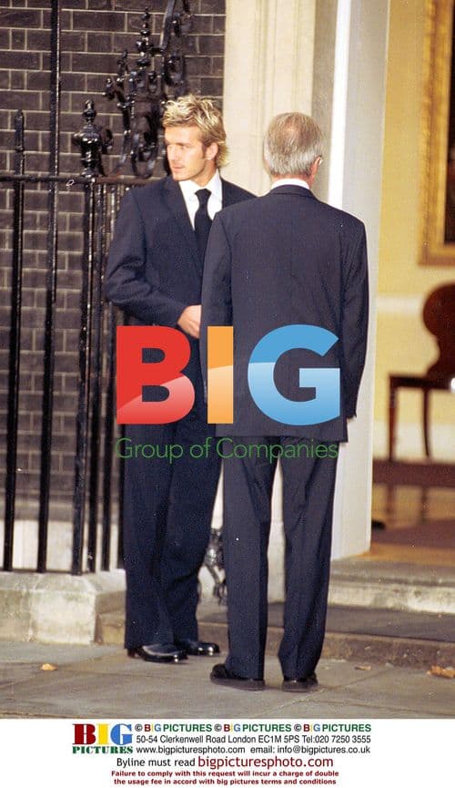 Beckham & England Squad at Downing St