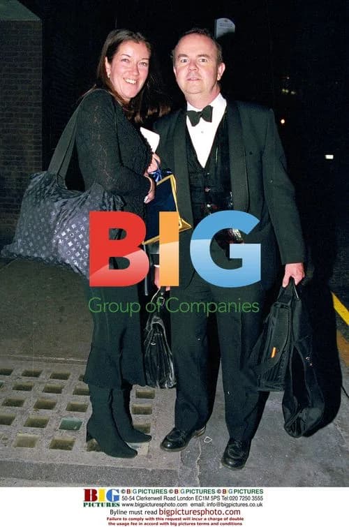 Ian Hislop and wife at fashion show