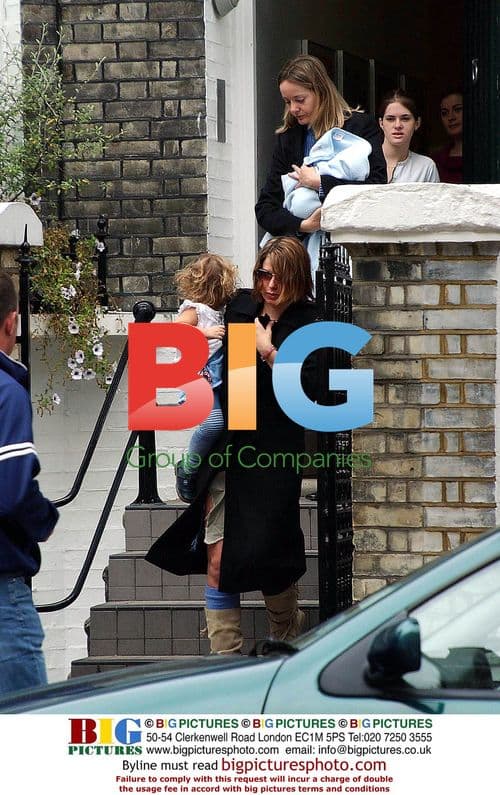 Sadie Frost with kids leaving home