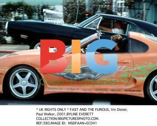 Vin Diesel and Paul Walker in "The Fast and the Furious"
