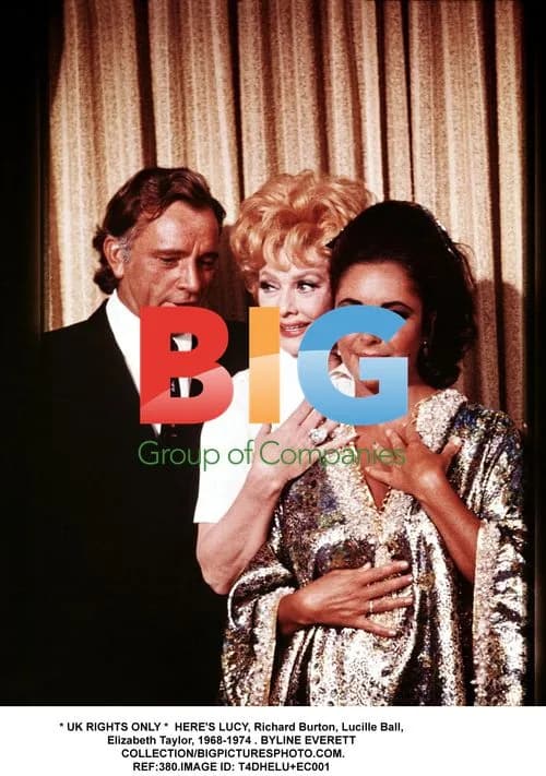 Richard Burton, Lucille Ball, Elizabeth Taylor on 'Here's Lucy'