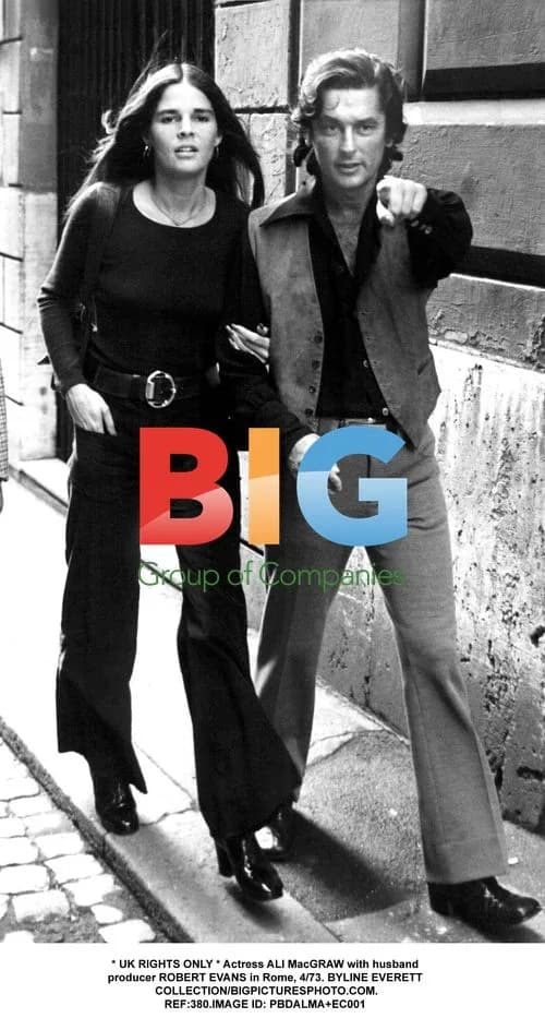 Ali MacGraw and Robert Evans in Rome