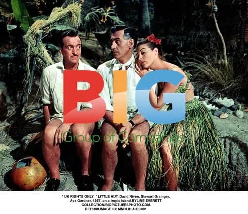 LITTLE HUT, David Niven, Stewart Grainger, Ava Gardner
