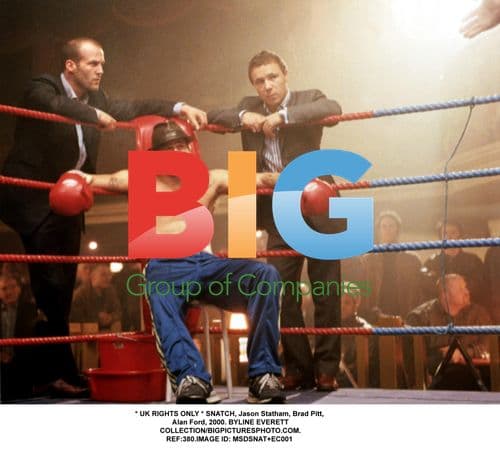 SNATCH Photo with Statham, Pitt