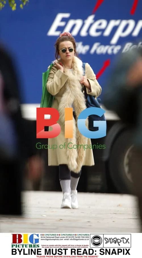 Helena Bonham Carter out in North London