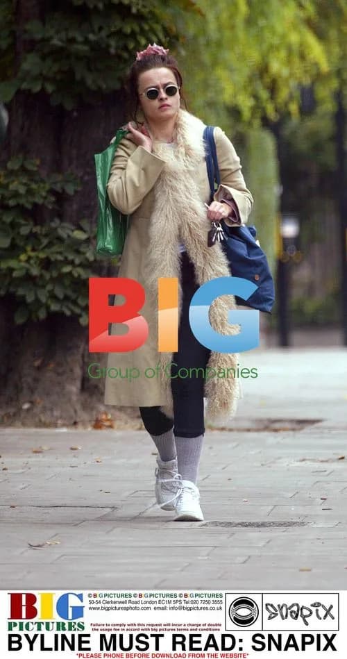 Helena Bonham Carter Out in North London