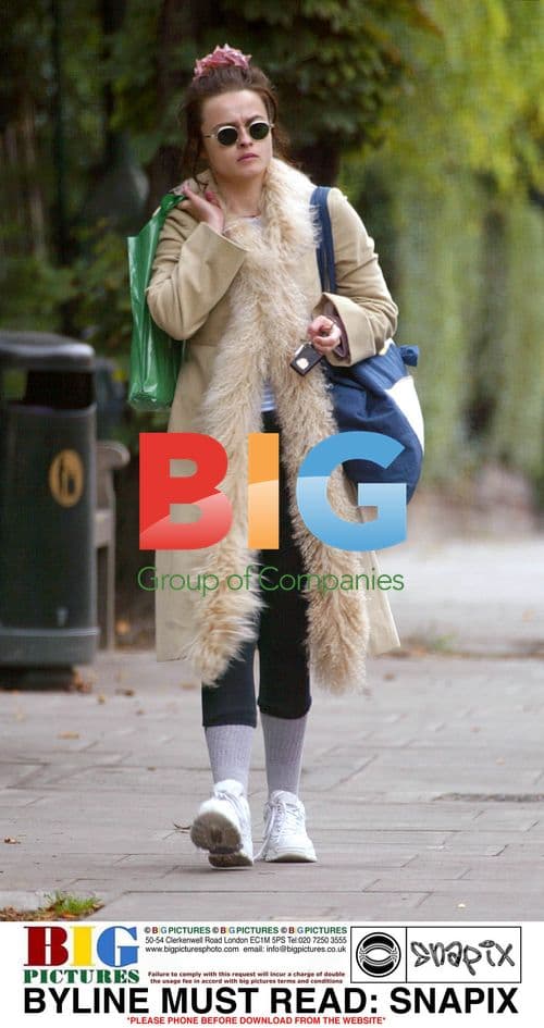 Helena Bonham Carter Out in London