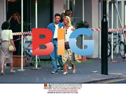 Ulrika Jonsson and new boyfriend walking in London