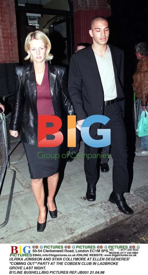 Ulrika Jonsson and Stan Collymore at Ellen DeGeneres' Party