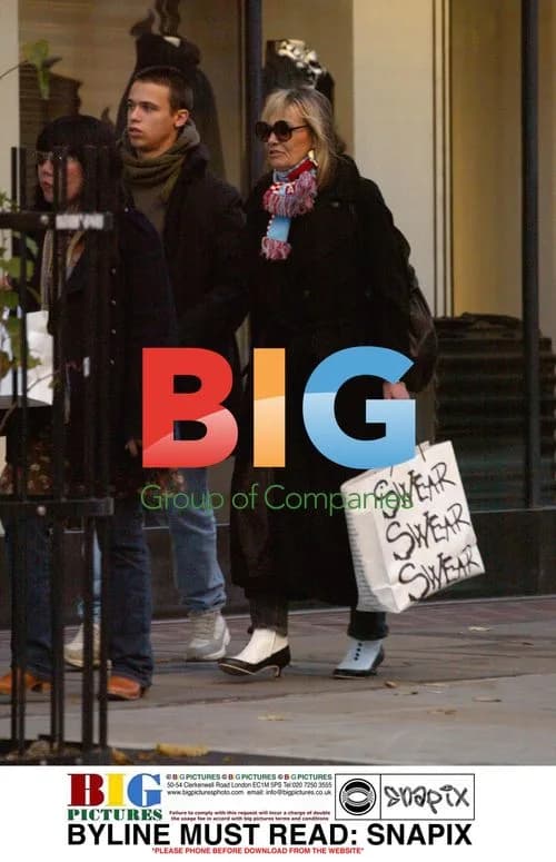 Anita Pallenberg and son out shopping in London
