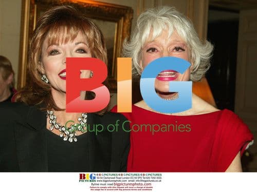 Joan Collins and Carol Channing at Broadway Walk of Stars reception