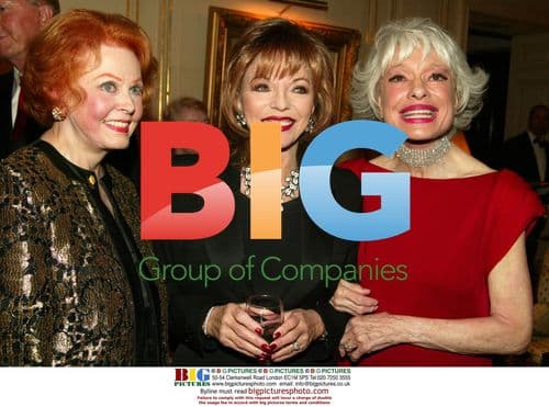 Carol Channing with Arlene Dahl and Joan Collins