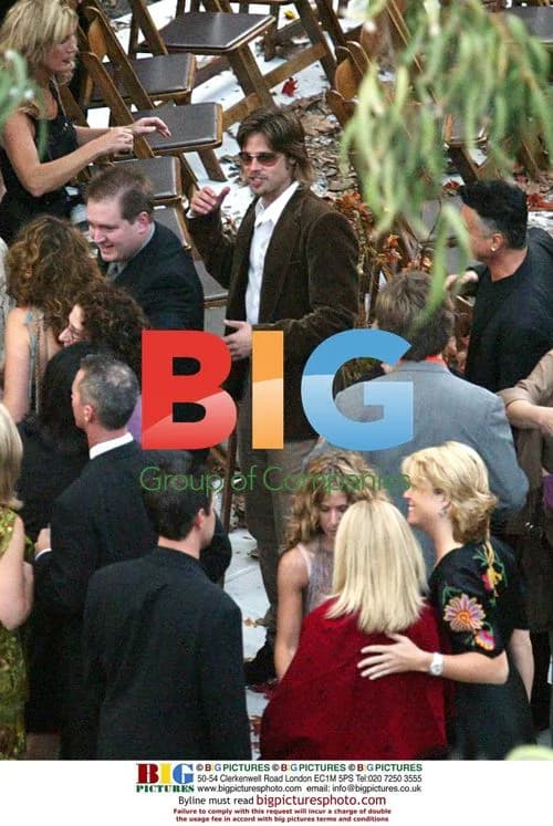 Brad Pitt and Jennifer Aniston at Hollywood Wedding
