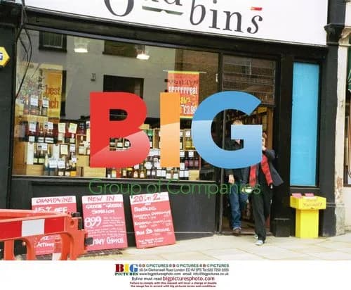 Rhys Ifans and Danny Goffsy Leaving Liquor Store