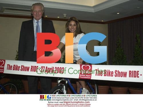 Leilani and Michael Heseltine at Bike Show Ride launch