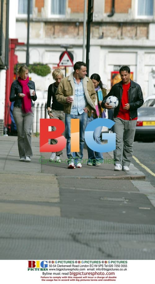 TV Presenter Toby Anstis Plays Football With Friends
