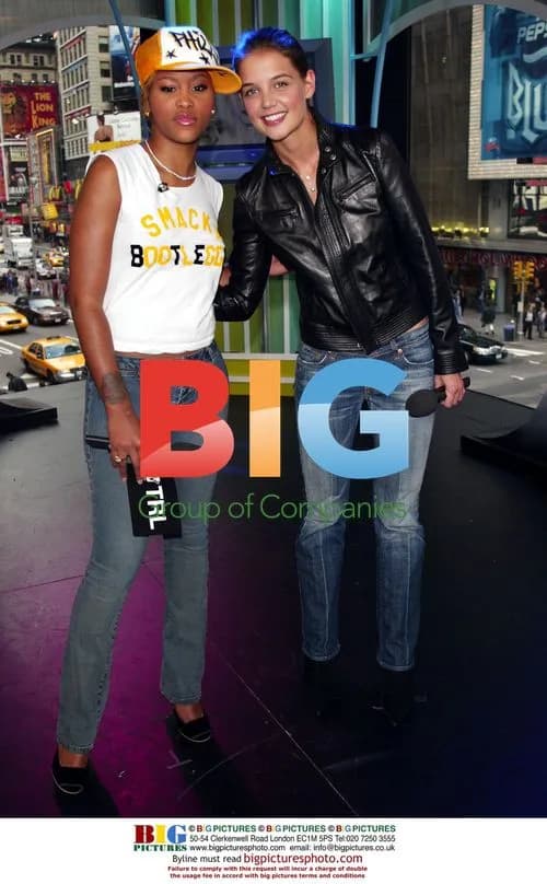 Eve and Katie Holmes on TRL in NYC