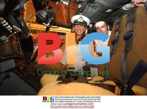 Claire Sweeney Visits British Warship