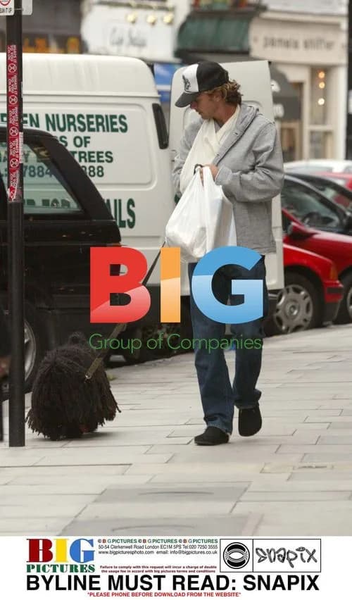 Gavin Rossdale and Dog Winston in London