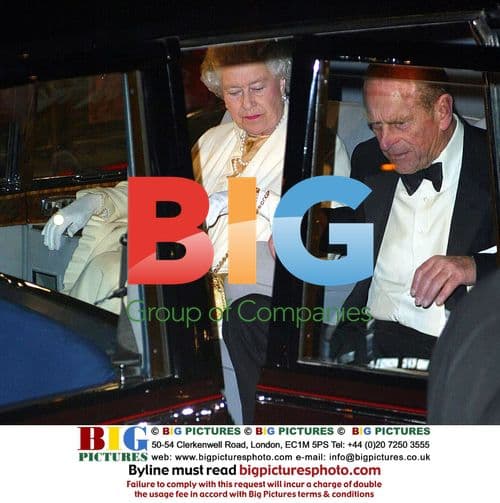 Queen Elizabeth II & Prince Philip Attend Bond Premiere