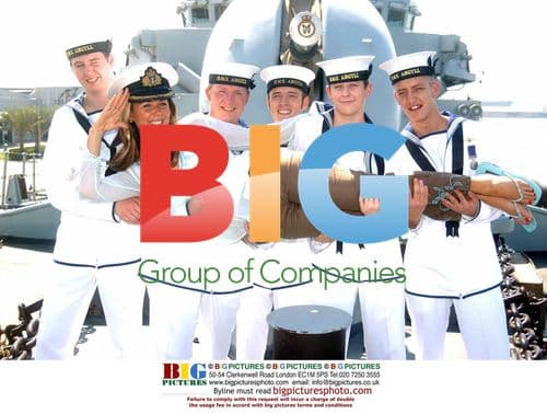 Claire Sweeney Visits British Warship