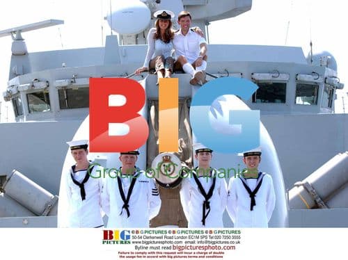 Actress Claire Sweeney visits British warship HMS Argyll