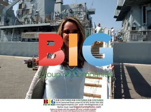Actress Claire Sweeney visits HMS Argyll