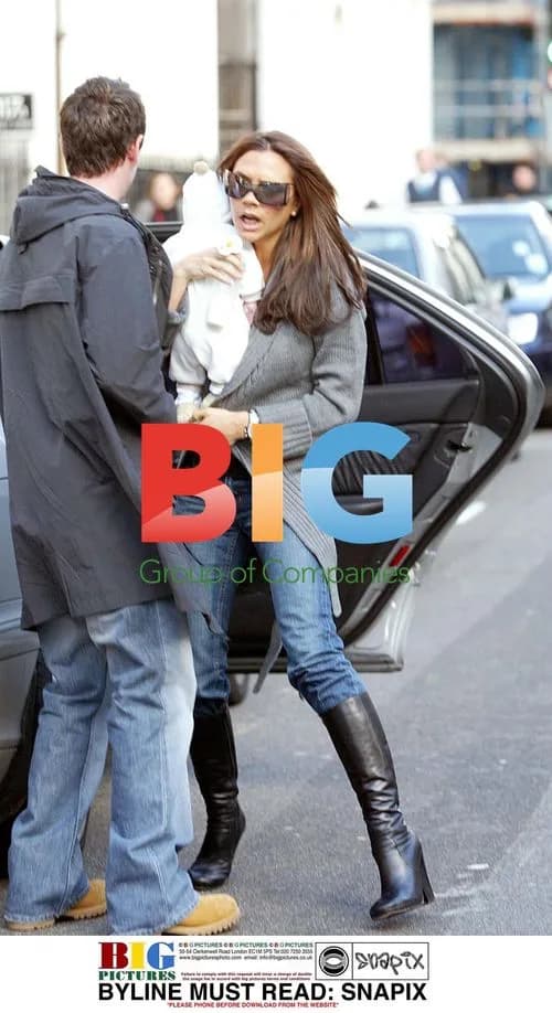Victoria Beckham and son Romeo visit dentist