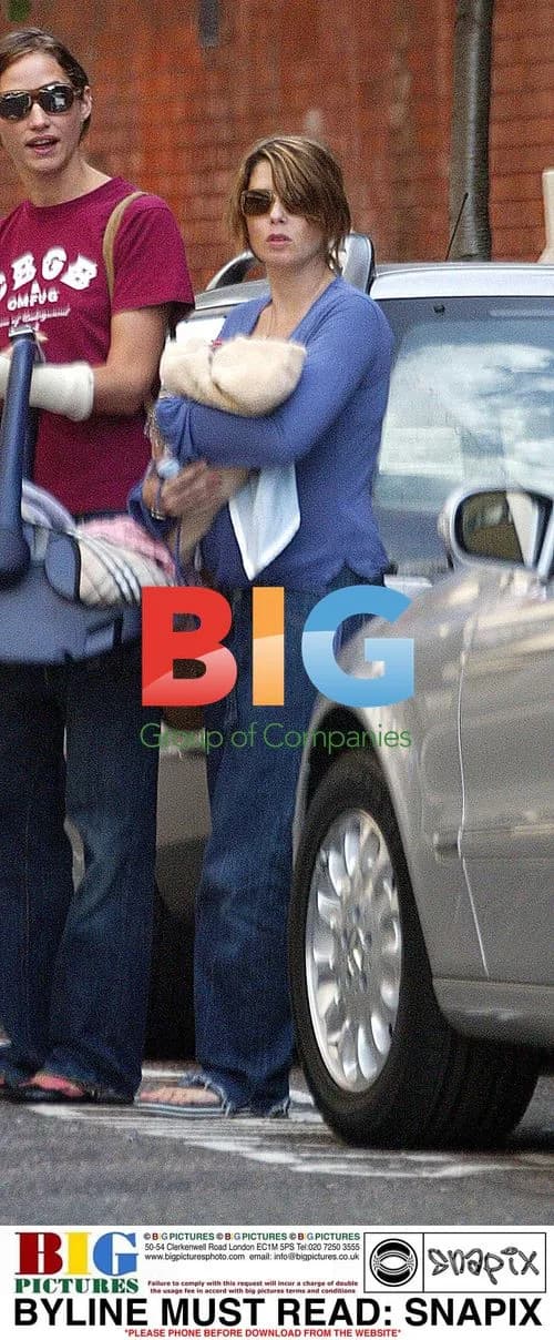 Sadie Frost and Jude Law's son Rudy at hospital