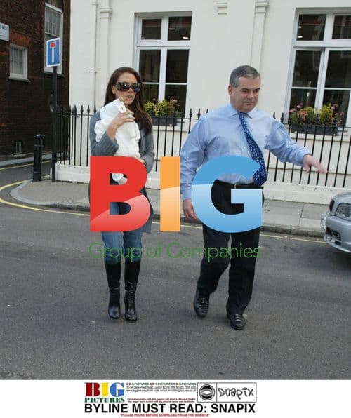 Victoria Beckham and Son Romeo Visit Dentist