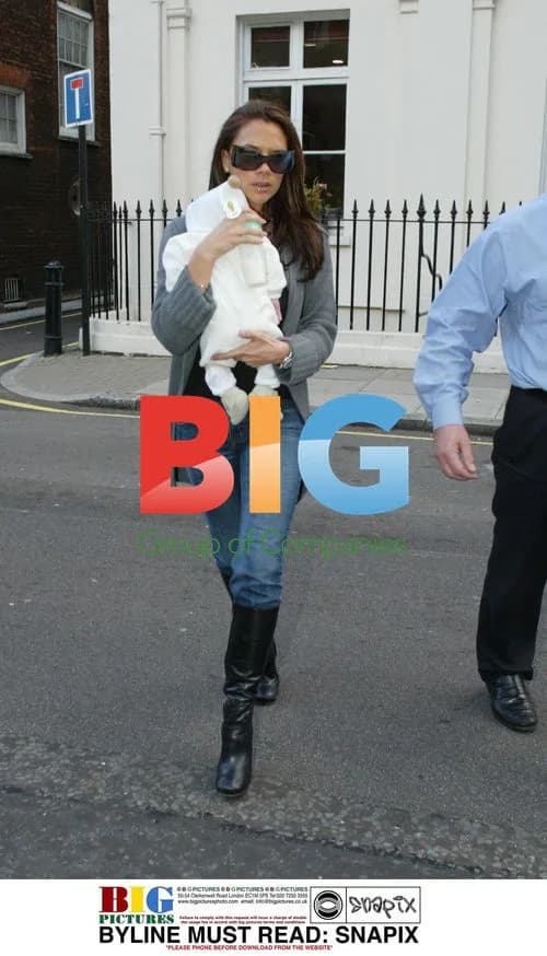 Victoria Beckham and son Romeo visit dentist