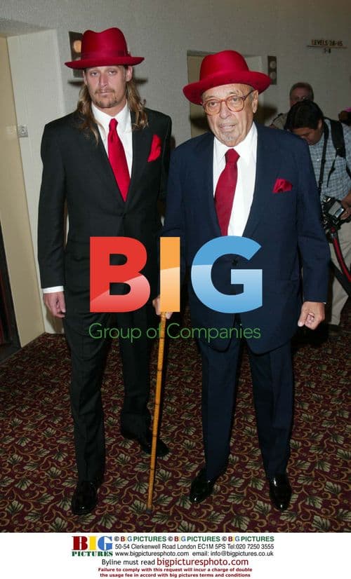 Kid Rock and Ahmet Ertegun at Hulaween benefit