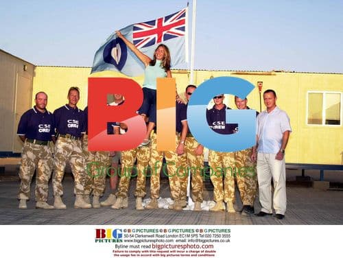 Claire Sweeney visits troops in Kabul