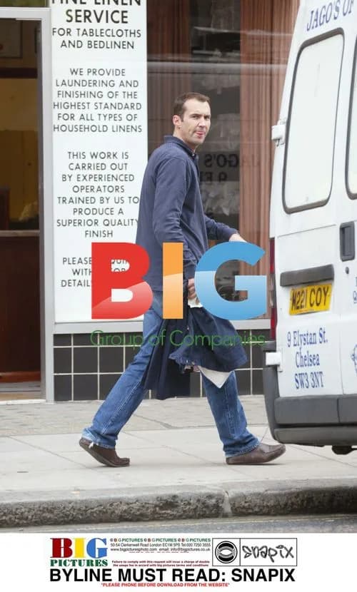 TV Presenter Johnny Vaughan Out in West London