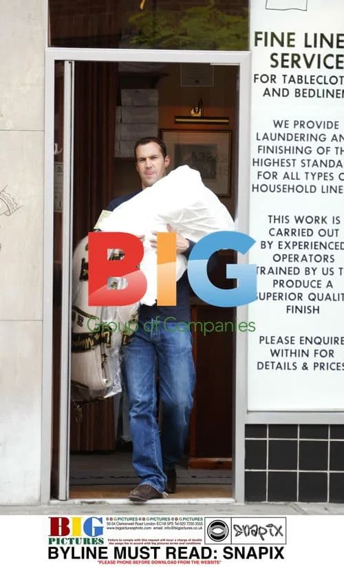 Johnny Vaughan out and about in West London