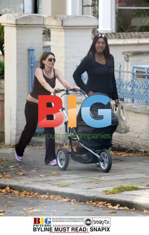 Sadie Frost and baby Rudy take a walk