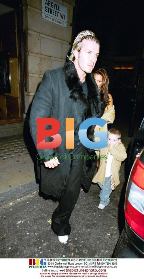 David and Victoria Beckham with son Brooklyn