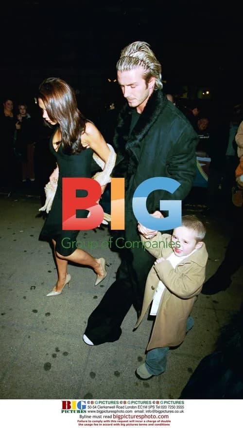 David and Victoria Beckham with son Brooklyn