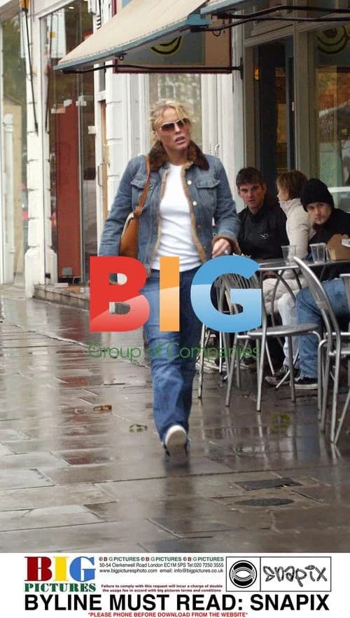 Patsy Kensit walking in West London