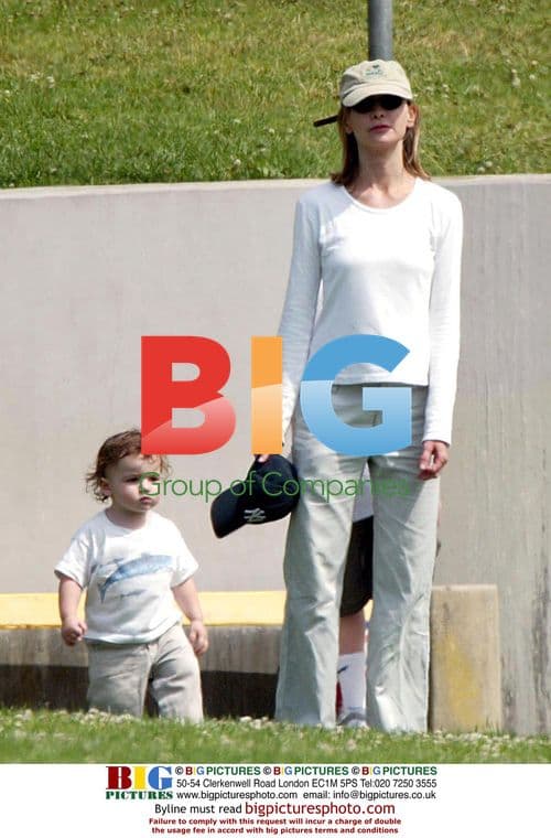 Calista Flockhart and Son Liam in LA Park