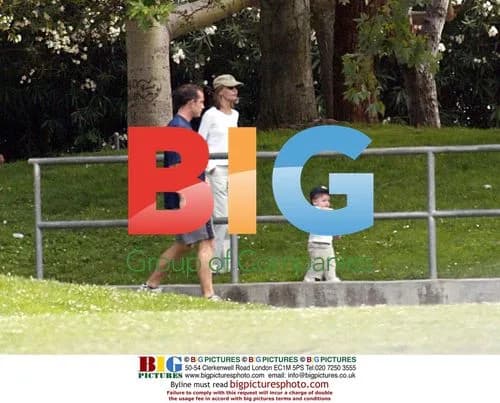 Calista Flockhart and son Liam at LA park