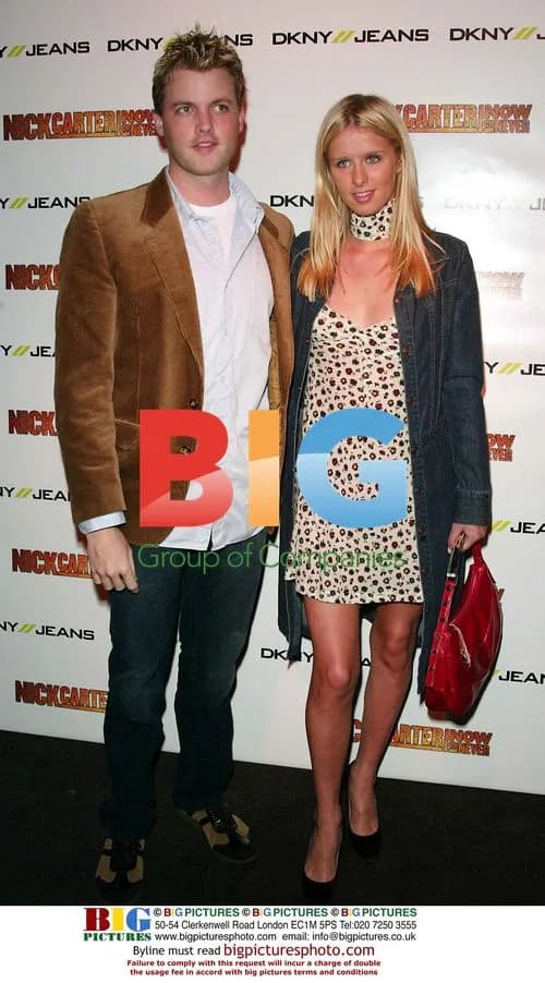 Bryan McFayden and Nicky Hilton at Nick Carter CD release party