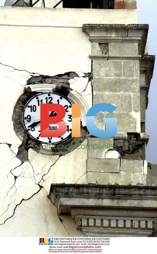 Devastation in Santa Vererina, Sicily After Earthquake