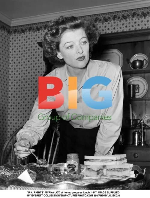Myrna Loy Prepares Lunch, 1947