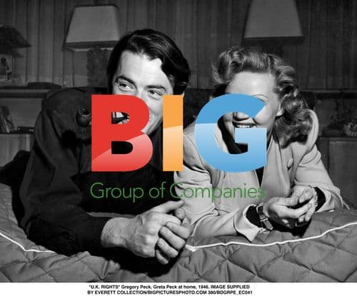 Gregory and Greta Peck at home, 1946