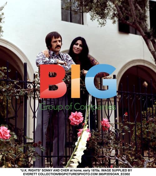 SONNY AND CHER at home, 1970s