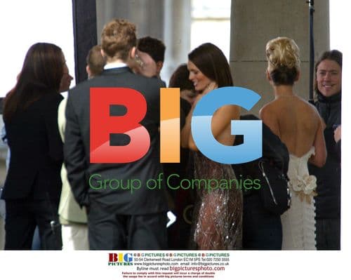 Footballers Wives Cast Filming Wedding Scene