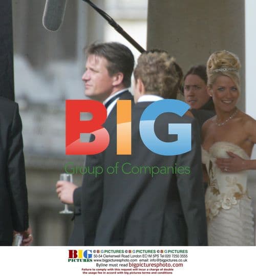 Filming of 'Footballers Wives' Wedding Scene