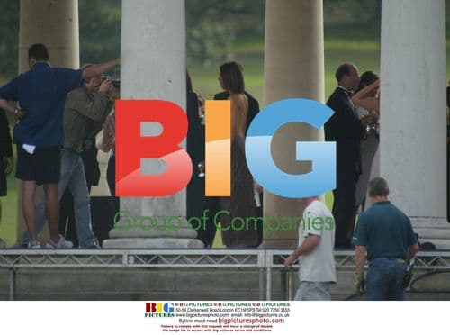 Footballers Wives Cast Filming Wedding Scene