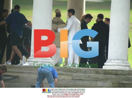 Footballers Wives Cast Filming Wedding Scene